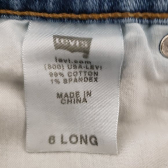 Levi's straight leg 505 jeans, Size 6 Long - Picture 7 of 8